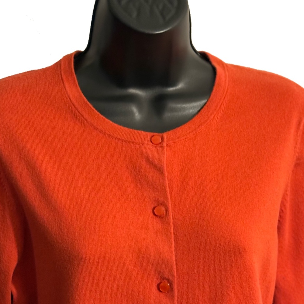 Ann Taylor Factory Burnt Orange Cardigan Sweater - Picture 3 of 8